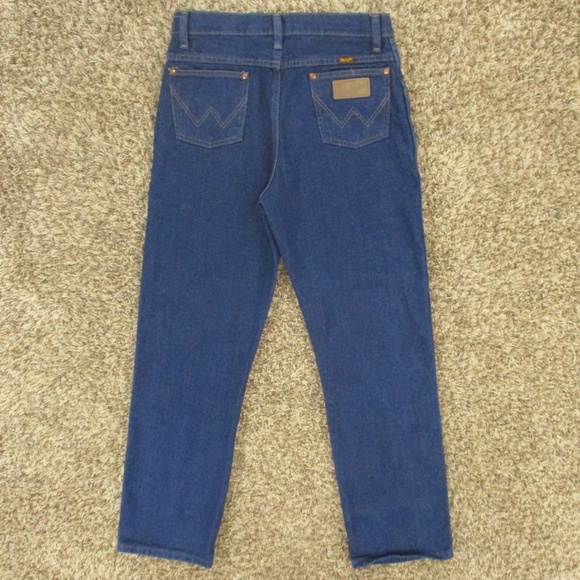 Wrangler Jeans Boy's 20 Dark Wash Cowboy Cut‎ Slim Straight Leg Western Denim - Picture 2 of 8